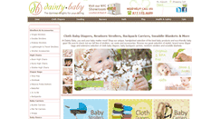 Desktop Screenshot of daintybaby.com
